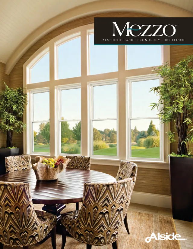 Cover of the Alside Mezzo windows brochure