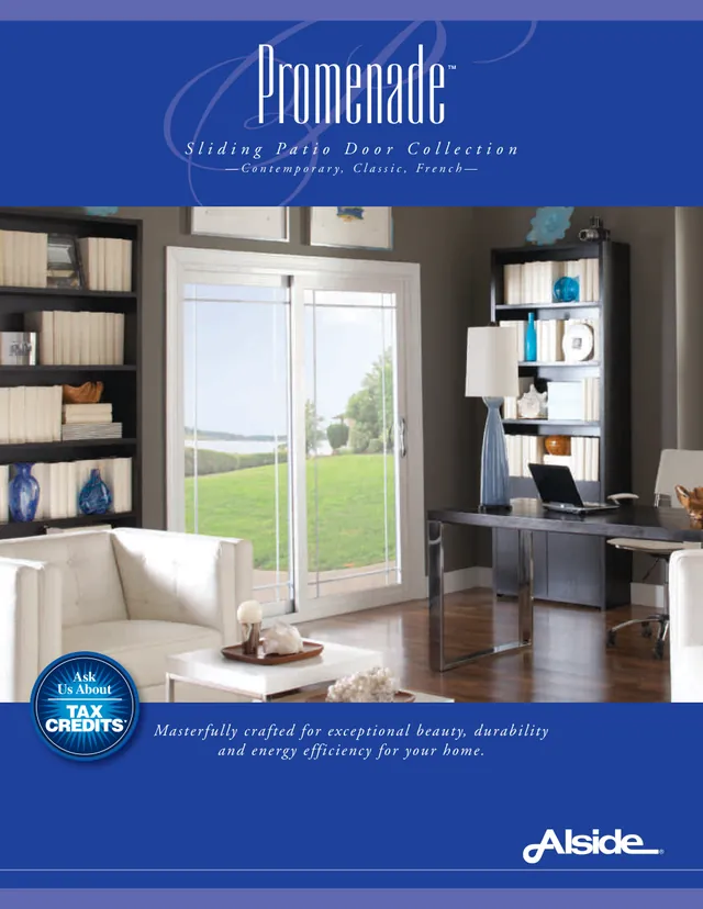 Cover of the Alside Promenade sliding patio door brochure
