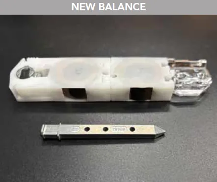 Window coil balancer part shown beside its mounting bracket