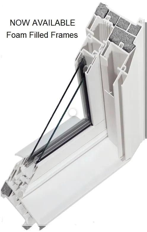 Window frame corner with a foam insulation wrap